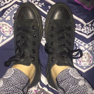 ALL STAR BLACK CONVERSE SHOES SNEAKERS
